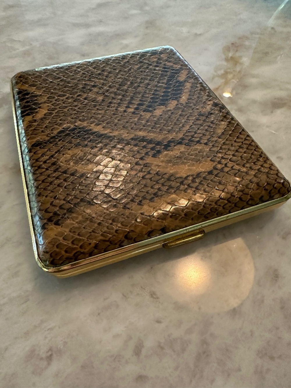 Vintage German Snakeskin Cigarette Case